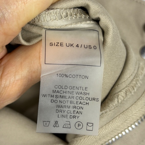 Marniere de Voir Women Wide Leg Cargo Pants Sz 0 Corset Drawstring Hem Grunge - Picture 9 of 15